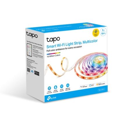 TP-Link - Dæmpbar RGBW LED-strip 5 m, 13 W, 230 V, Wi-Fi