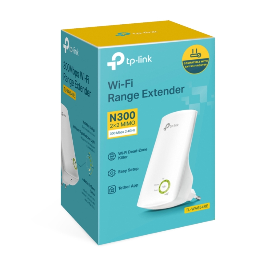 TP-Link - Enkeltbånds Wi-Fi 4 Extender N300