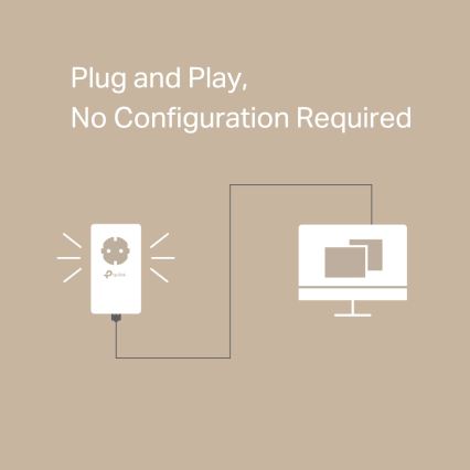 TP-Link - Gigabit Powerline-sæt med gennemgangsudtag