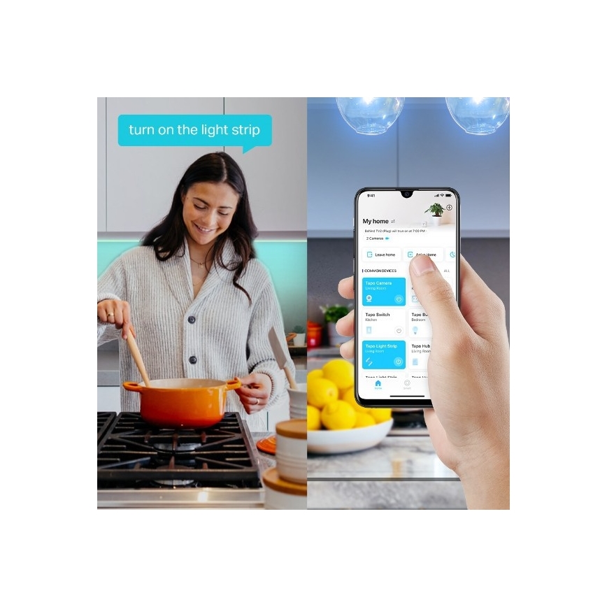 TP-Link - LED RGBW dæmpbar lysstribe 5 m LED/20,5W/230V Wi-Fi