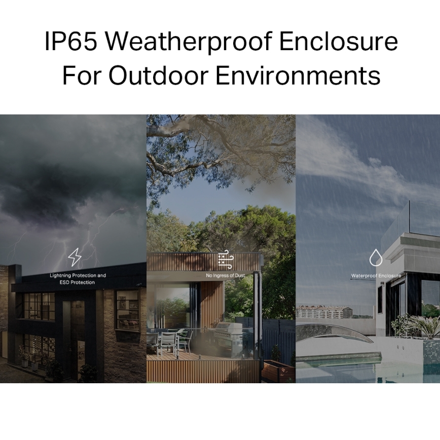 TP-Link - Mesh Wi-Fi 6-enhed til udendørs og indendørs brug