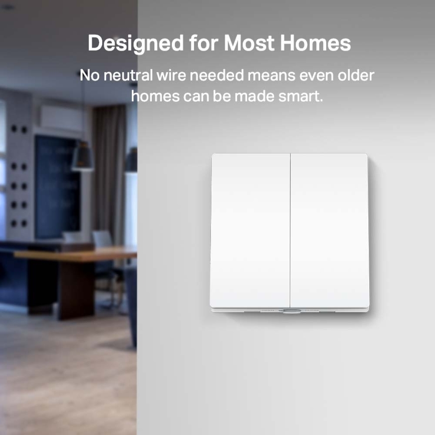TP-Link - Smart 2-knaps lysafbryder 2xAAA Wi-Fi