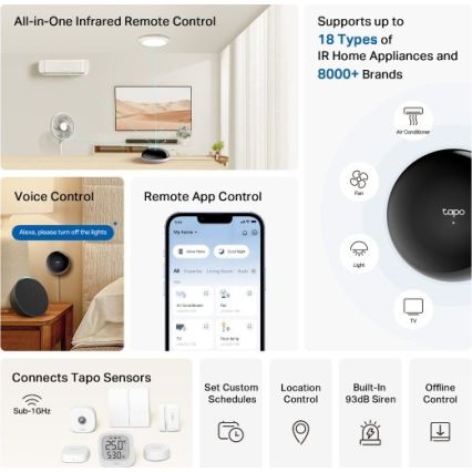 TP-Link - Smart infrarød gateway-hub MATTER Wi-Fi