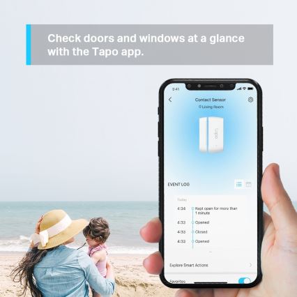 TP-Link - Smart kontaktsensor 1xCR2032 Wi-Fi