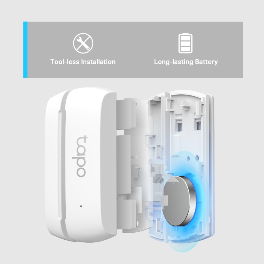 TP-Link - Smart kontaktsensor 1xCR2032 Wi-Fi