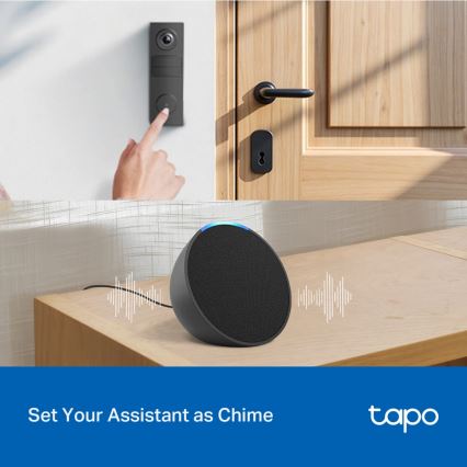 TP-Link - Smart mini video-dørklokke Wi-Fi
