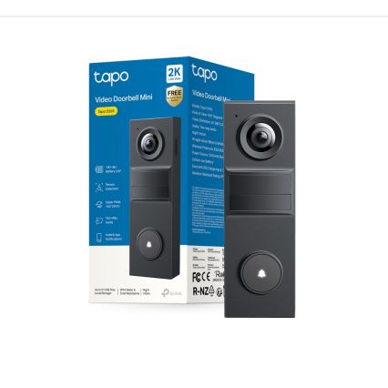 TP-Link - Smart mini video-dørklokke Wi-Fi