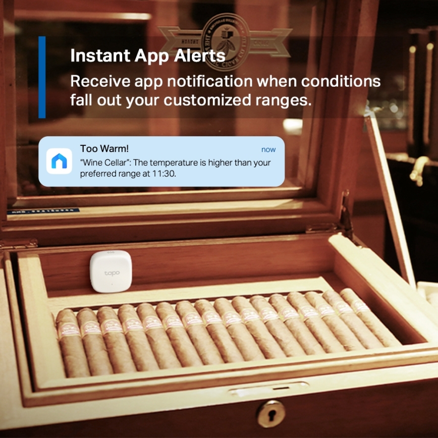 TP-Link - Smart sensor til måling af temperatur og luftfugtighed 1xCR2450