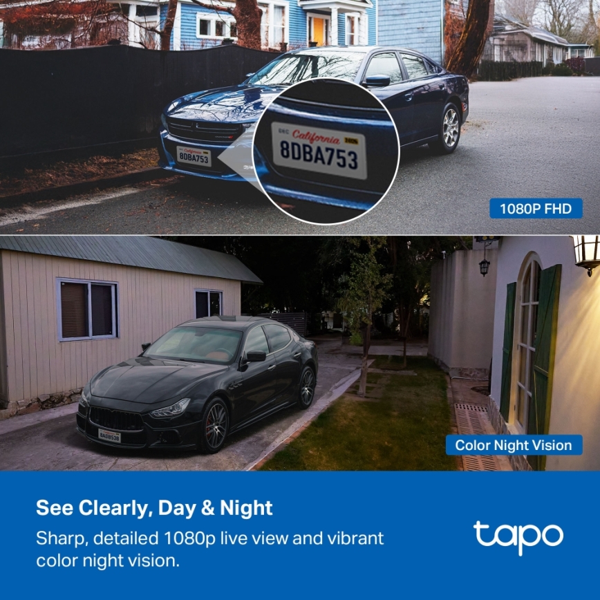 TP-Link - Smart solcellekamera 5200 mAh 5V IP65