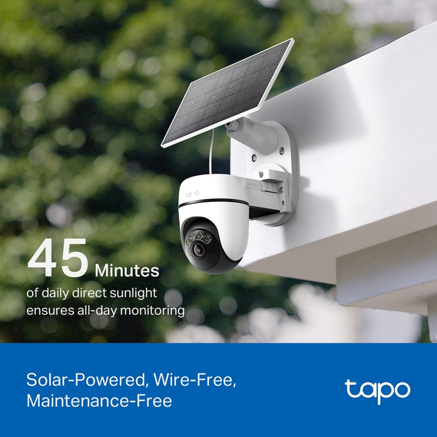 TP-Link - Smart solcellekamera 5V IP65 Wi-Fi