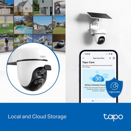 TP-Link - Smart solcellekamera 5V IP65 Wi-Fi