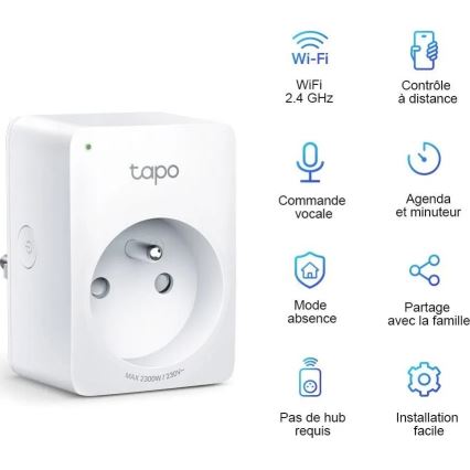 TP-Link - Smart stikdåse E 2300W Wi-Fi