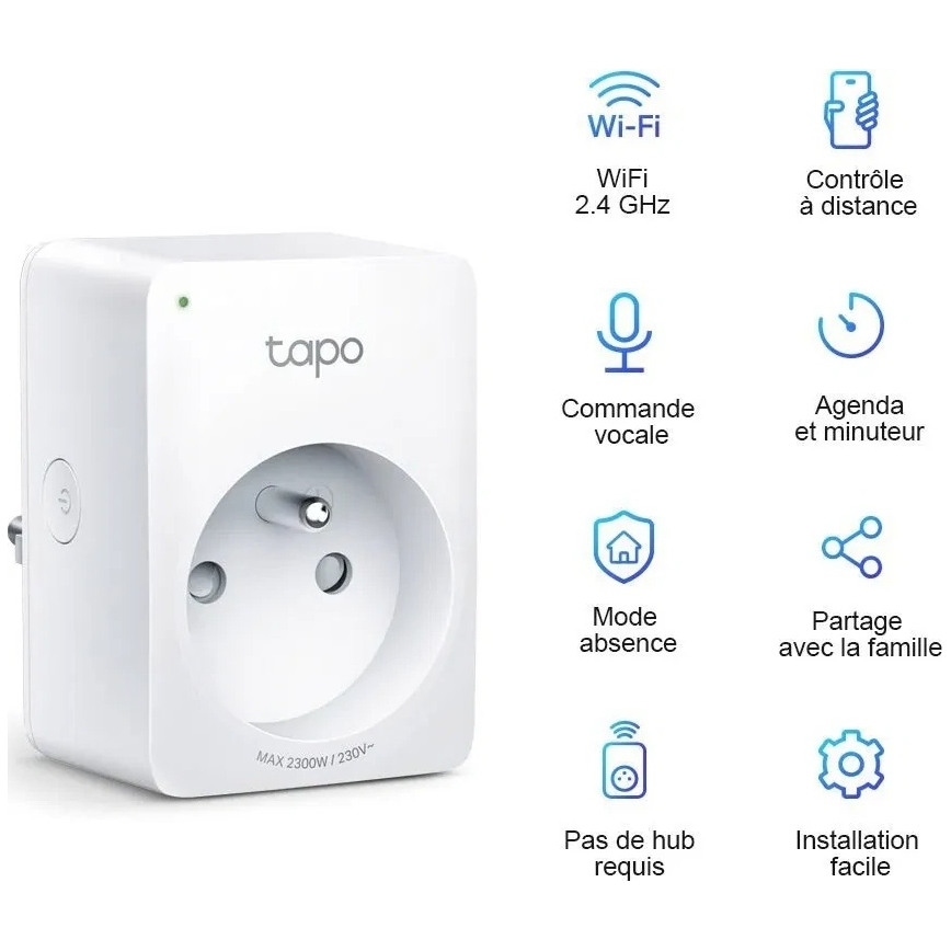TP-Link - Smart stikdåse E 2300W Wi-Fi