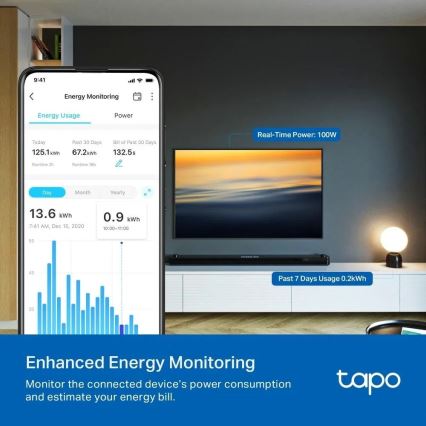 TP-Link - Smart stikdåse E MATTER 3690W Wi-Fi