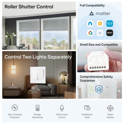 TP-Link - Smart afbrydermodul MATTER