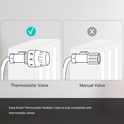 TP-Link - Smart termostatisk radiatorventil med LCD-display, 2xAA, Tuya