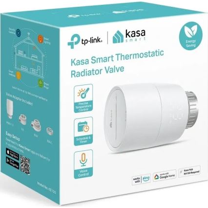TP-Link - Smart termostatisk radiatorventil med LCD-display, 2xAA, Tuya