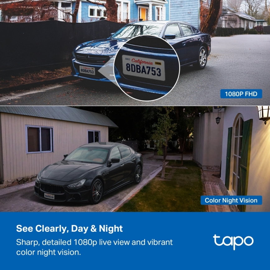 TP-Link - Smart udendørs kamera IP65 5V Wi-Fi