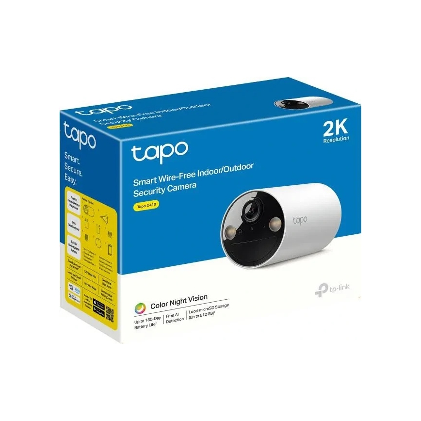 TP-Link - Smart udendørs kamera IP65 Wi-Fi Tuya