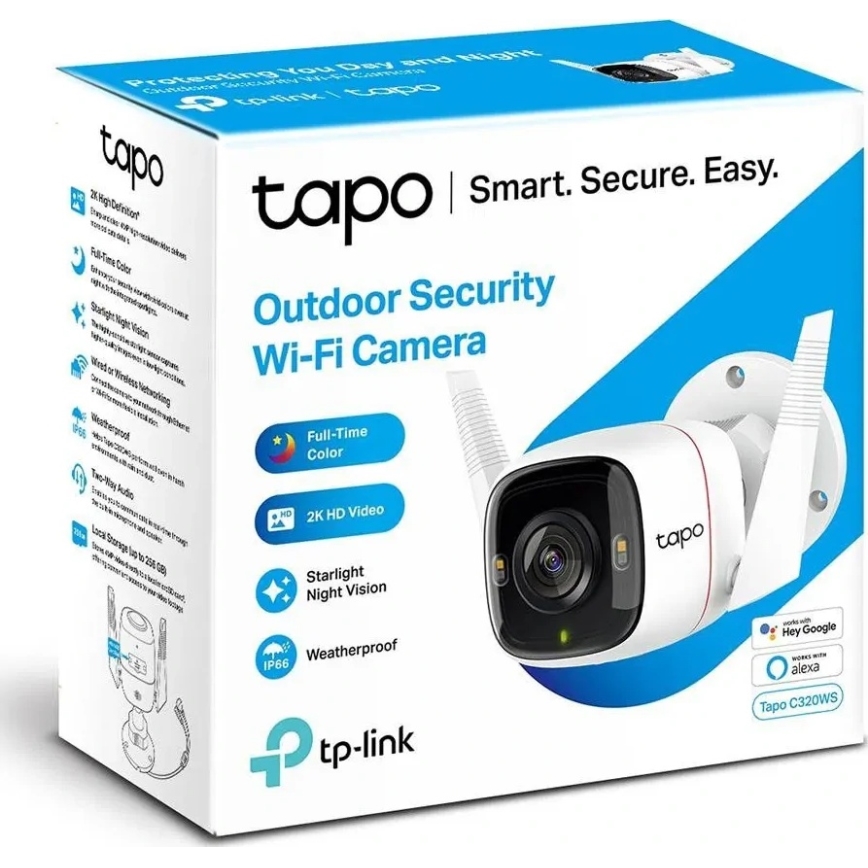 TP-Link - Smart udendørs kamera med sensor IP66 Wi-Fi