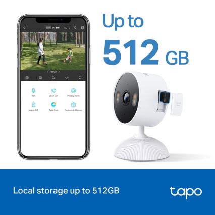 TP-Link - Smart udendørskamera 3 MP 5 V Wi‑Fi