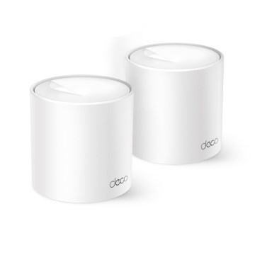TP-Link - Sæt med 2 Deco X10 Wi-Fi 6 mesh-systemer til hele hjemmet