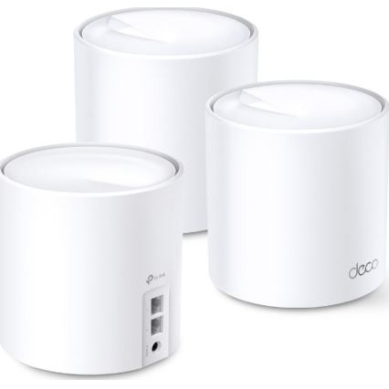 TP-Link - Sæt med 3 Wi-Fi 6 mesh-systemer til hele hjemmet Deco X50