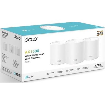 TP-Link - Sæt med 3 x Wi‑Fi 6 mesh-system til hele hjemmet Deco X10