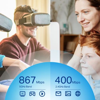 TP-Link - Trådløs USB-netværksadapter med antenner og høj forstærkning