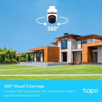 TP-Link - Udendørs kamera med sensor IP65 Wi‑Fi