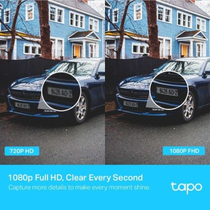 TP-Link - Udendørs kamera med sensor IP65 Wi‑Fi