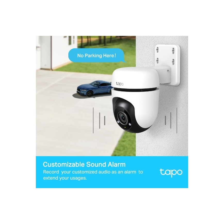 TP-Link - Udendørs kamera med sensor IP65 Wi‑Fi