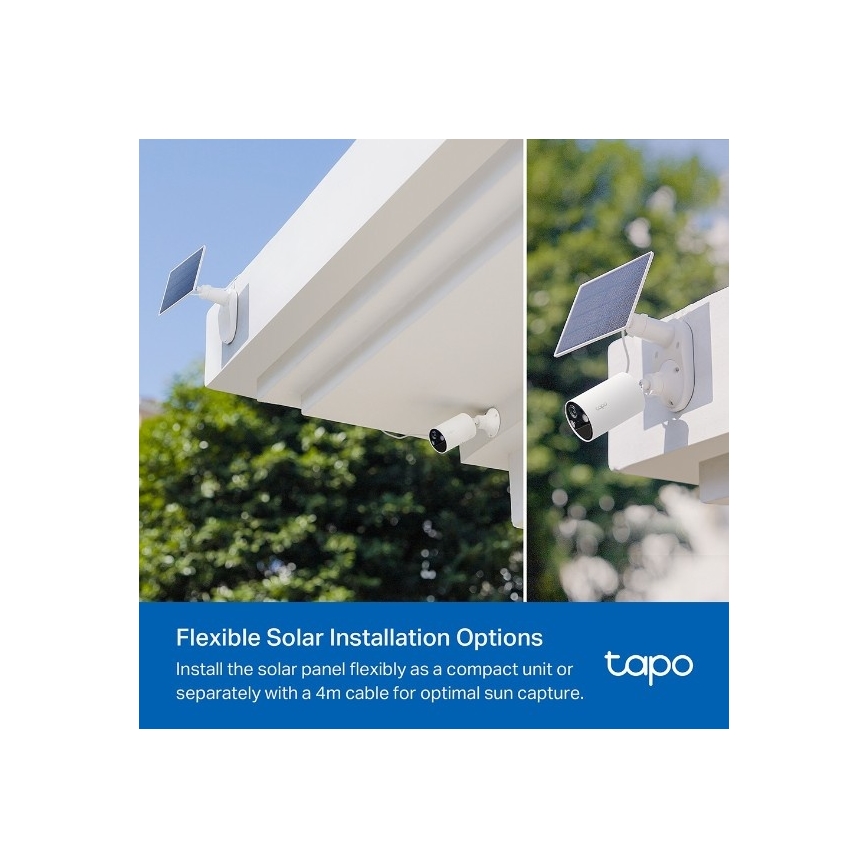 TP-Link - Udendørs solcelledrevet kamera IP65 Wi-Fi