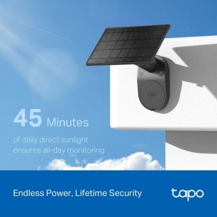 TP-Link - Udendørs solcellekamera med sensor, IP65, Wi‑Fi
