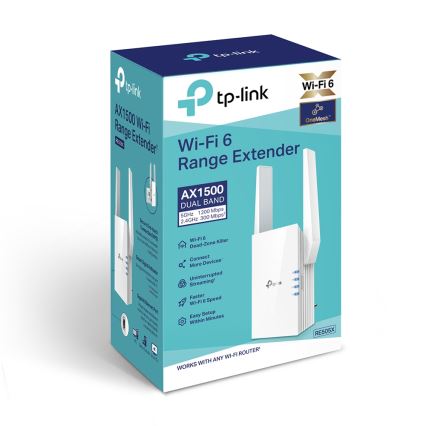TP-Link - Wi-Fi 6 Rækkeviddeforlænger