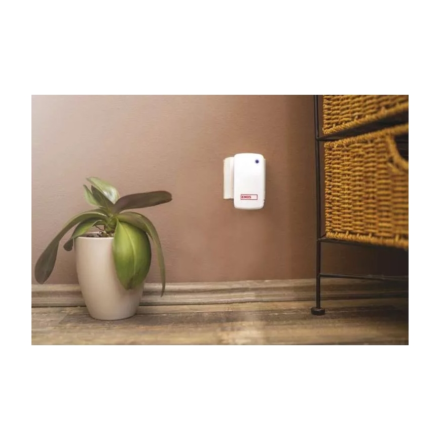 Trådløs dørklokke + 2x ringetryk 230V IP44