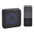 Trådløs dørklokke batteridrevet 3V/3xAAA IP56 sort