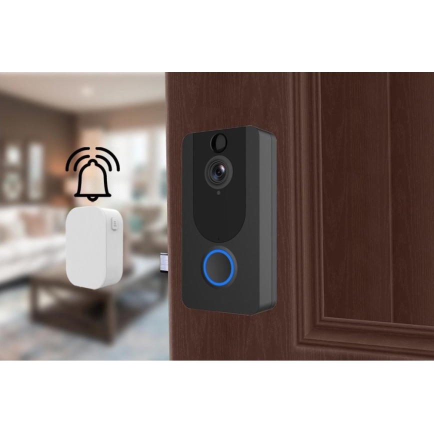 Trådløs dørklokke med kamera Wi-Fi 1080p IP64