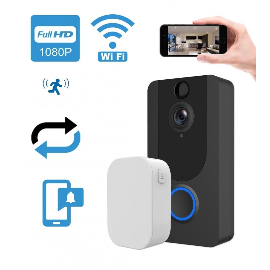 Trådløs dørklokke med kamera Wi-Fi 1080p IP64