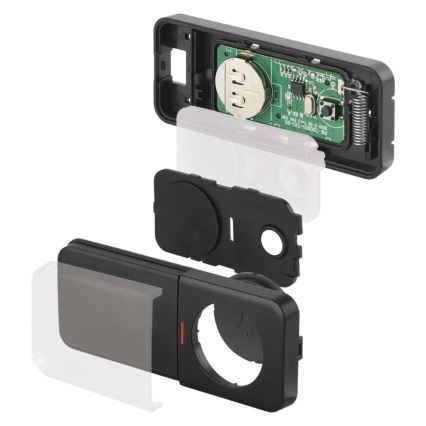 Trådløs dørklokke til 230V-stik + 1xCR2032 sort