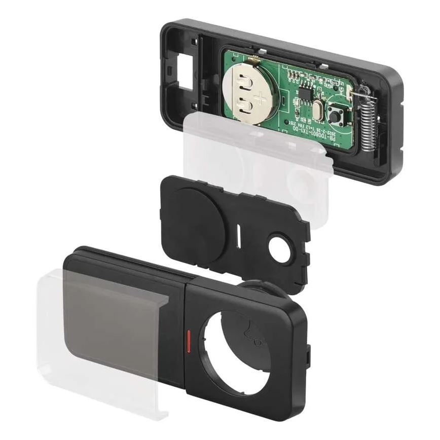 Trådløs dørklokke til 230V-stik + 1xCR2032 sort