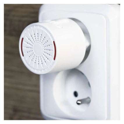 Trådløs dørklokke til stikkontakt 230V + 1xCR2032 hvid