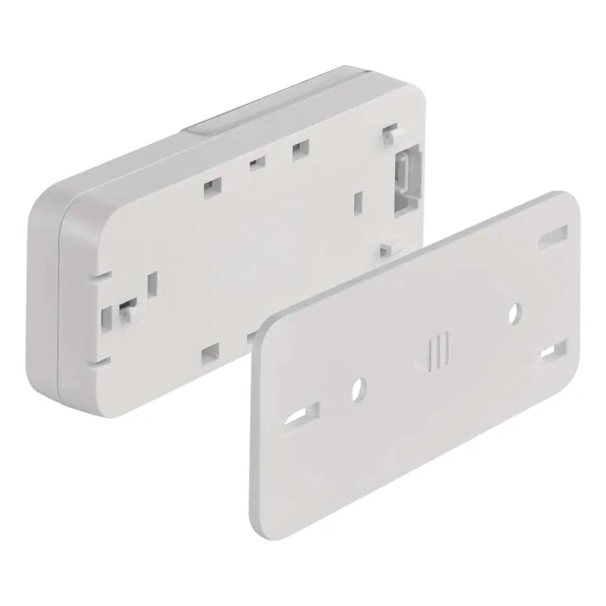 Trådløs dørklokke til stikkontakt 230V + 1xCR2032 hvid