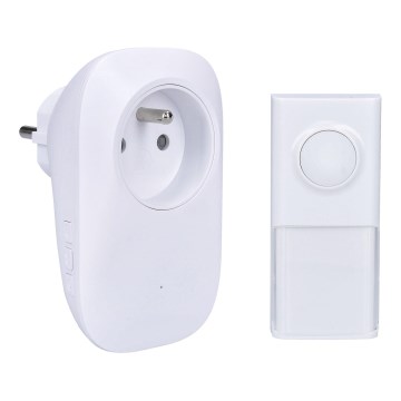 Trådløs dørklokke til stikkontakt 230V/1xLR23A IP55