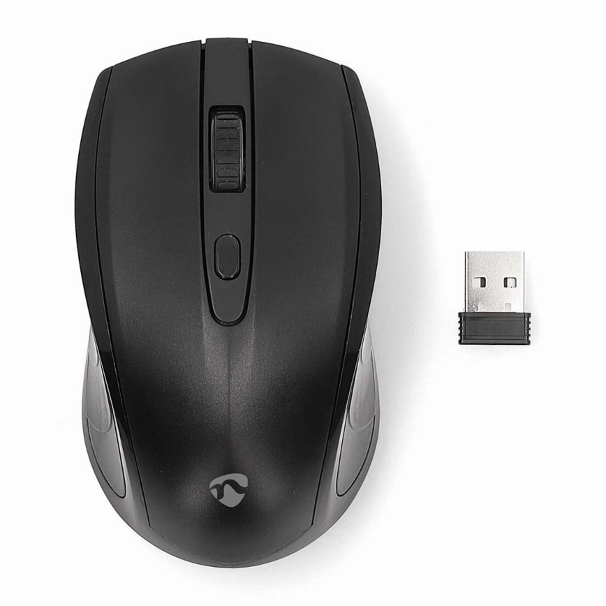 Trådløs mus 800/1200/1600 DPI 2xAAA sort