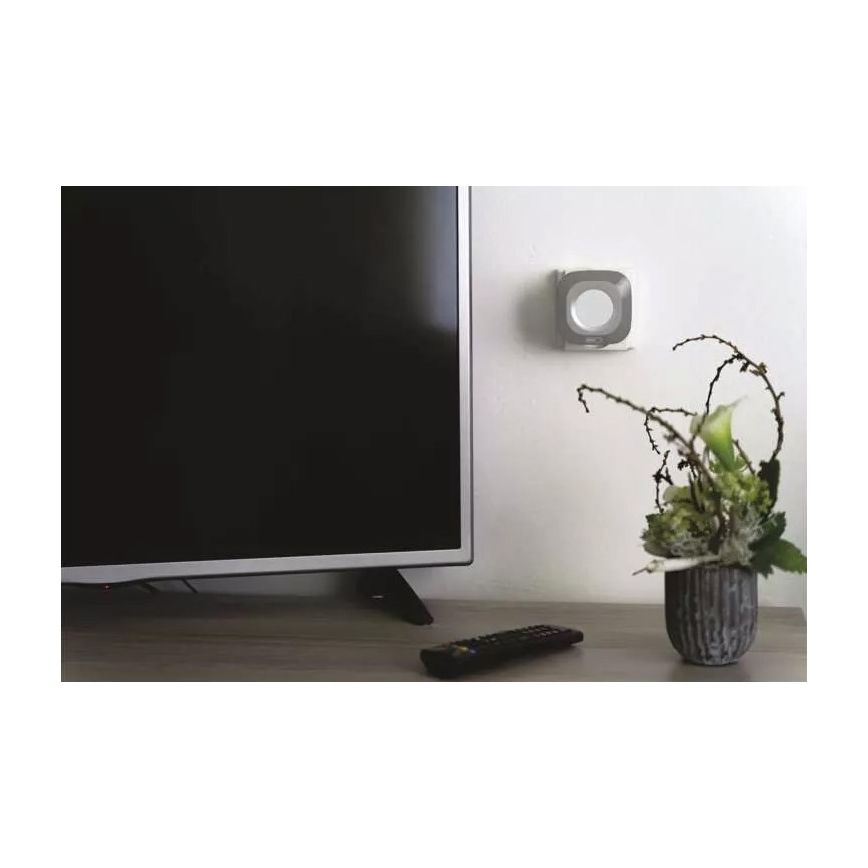 Trådløs plugin-dørklokke 230V + 1xCR2032 IP44 grå