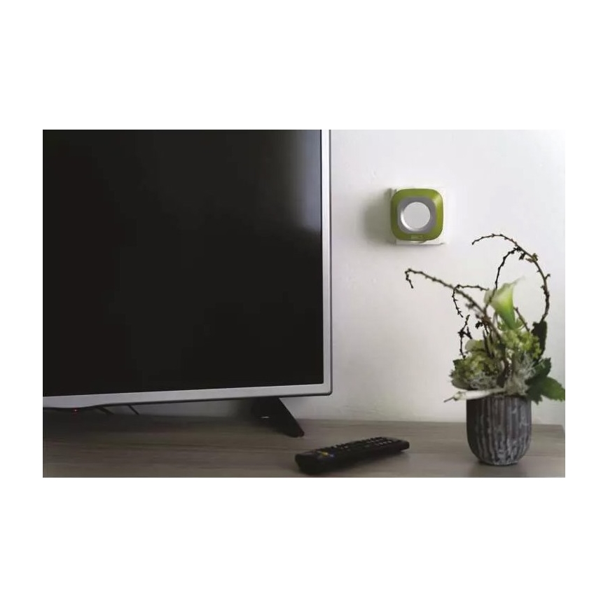 Trådløs plugin-dørklokke 230V + 1xCR2032 IP44 grøn