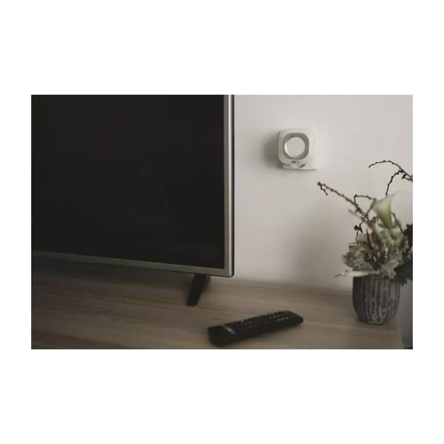 Trådløs plugin-dørklokke 230V + 1xCR2032 IP44 hvid