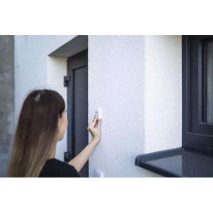 Trådløs plugin-dørklokke 230V + 1xCR2032 IP44 hvid