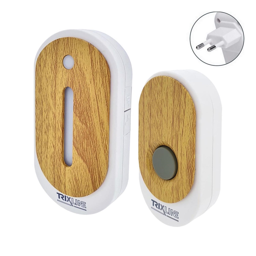 Trådløs plugin-dørklokke BELL 230V + 1x23A brun